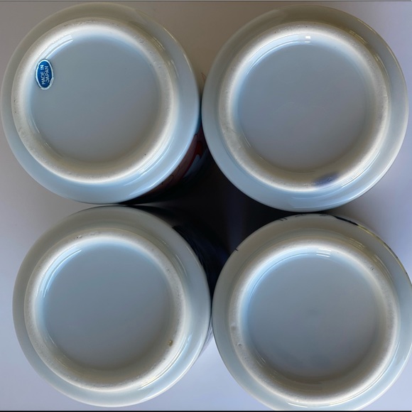 Vintage Set of 4 Japanese Geisha Porcelain Sake/Tea Cups - Picture 7 of 11